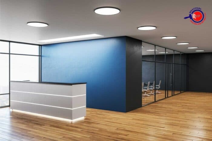Interior office painting in Dallas
